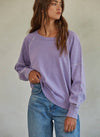 Lavender Knit Stitch Sweater